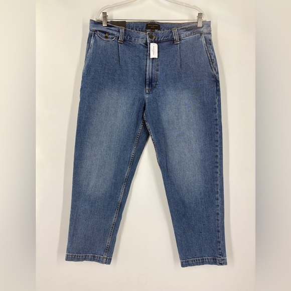 Banana republic Men’s Pleated Fit Blue Jeans 36x30 - Picture 1 of 7